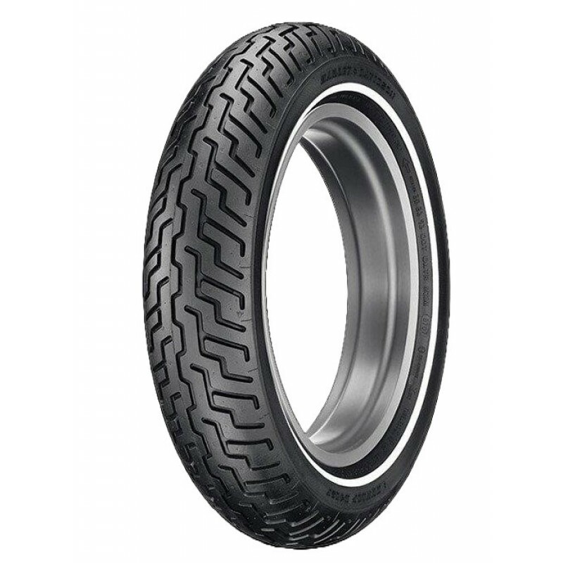PNEU MT90B16 72H TL D402 SW DUNLOP ( SW-FILETE BRANCO ) DIANTEIRO 